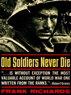 cover image of Old Soldiers Never Die